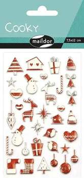 Maildor Weihnachten traditionell Stickers Cooky 3D Exaclair kunstundspiel